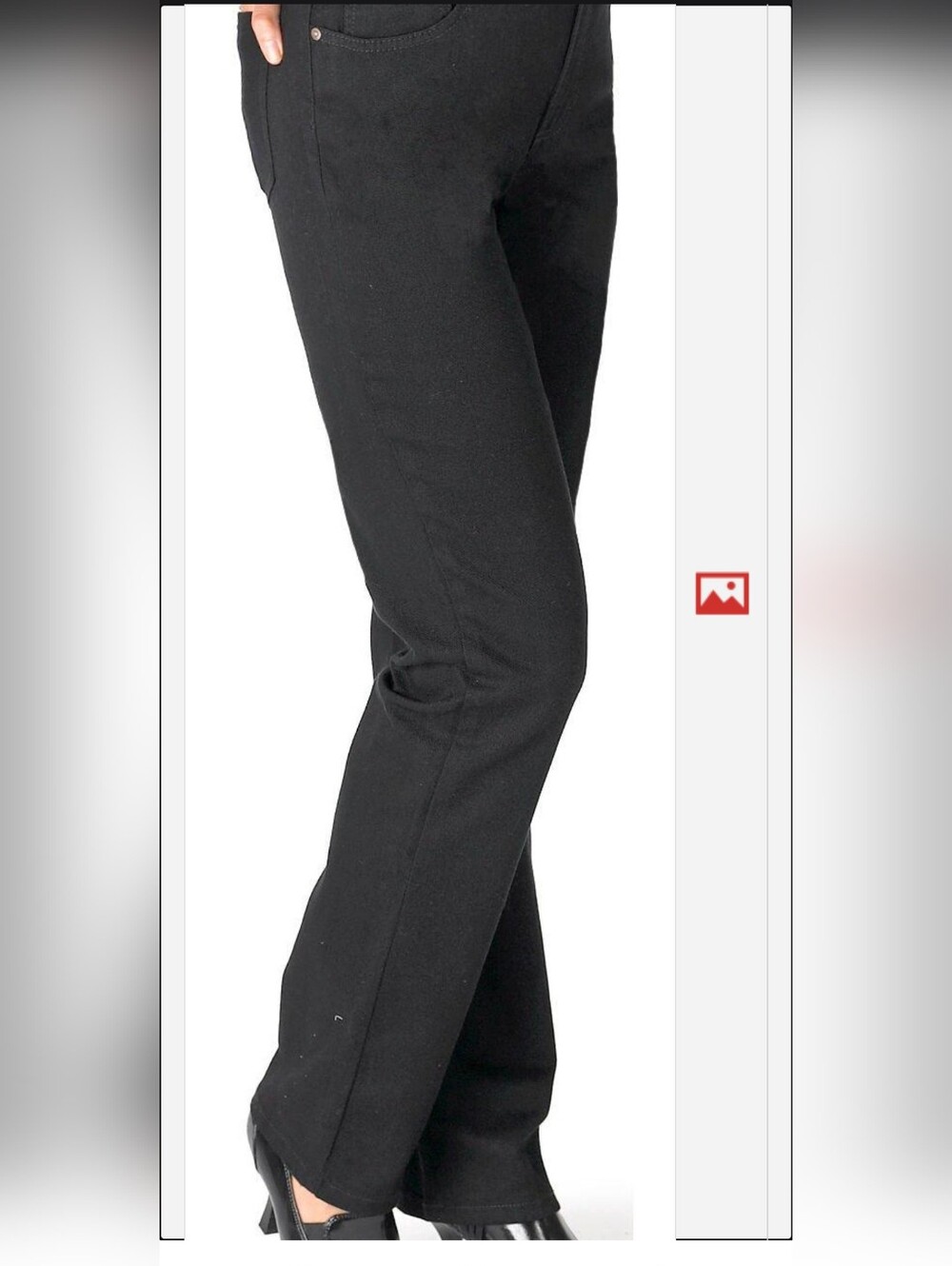 Gloria Vanderbuilt Classic Straight-Leg Black Pants Size 4P Short NWT - Picture 1 of 2